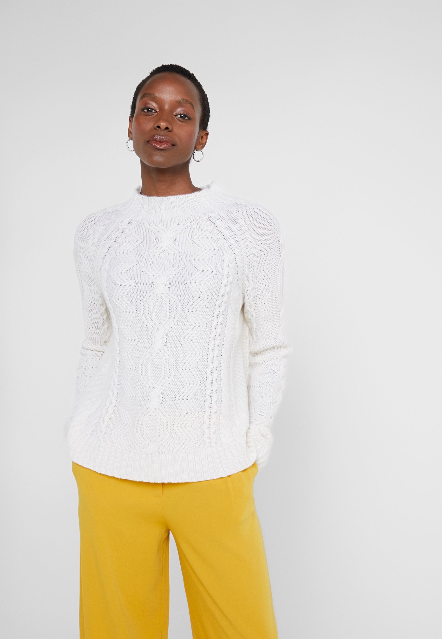 FTC Cashmere MOCKNECK Strikkegenser pristine white FTC Cashmere Strikkegenser - pristine white