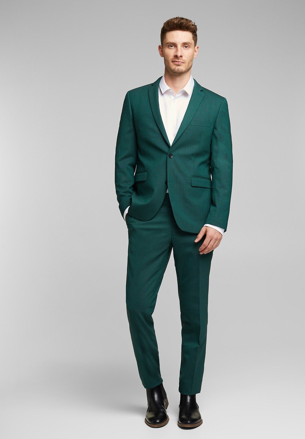 green suit jacket