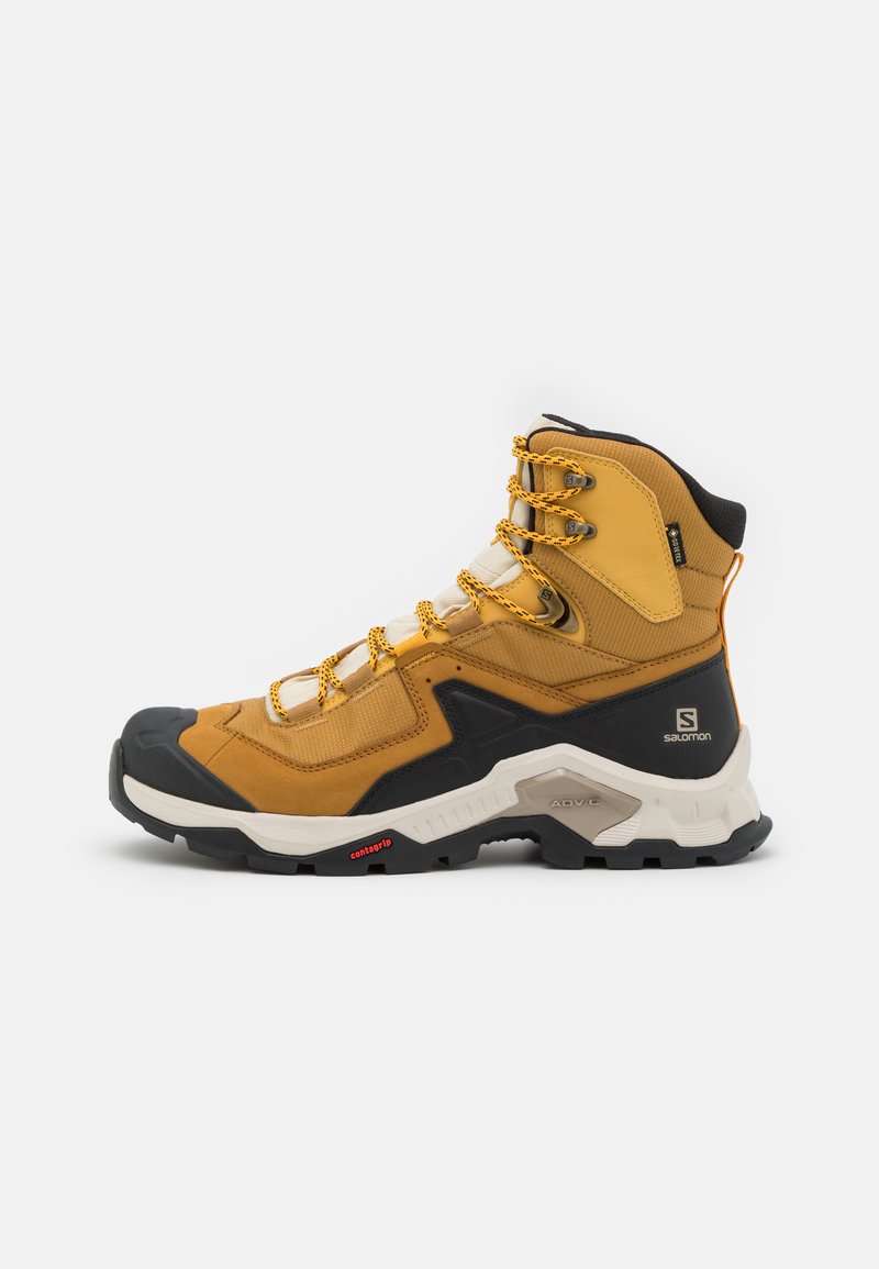 Salomon QUEST ELEMENT GORE TEX - Sapatos de caminhada - cumin/bleached sand/saffron