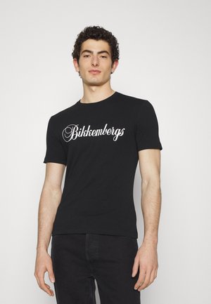 SUPER SLIM COUTURE LOGO - Print T-shirt - black