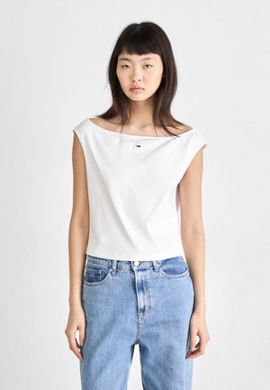 BOAT NECK  - Basic T-shirt - ecru