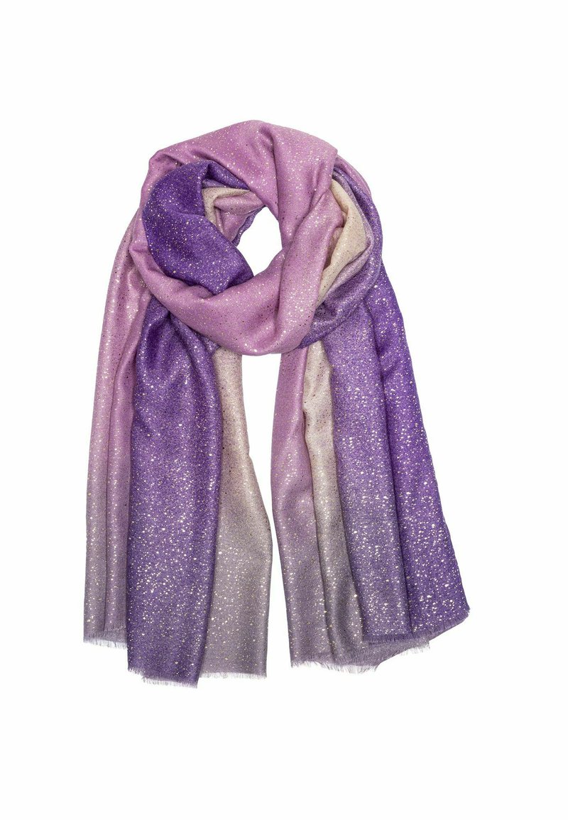 LINDENMANN Herren Schal Lila - Hochwertiger Textilschal Made In Germany