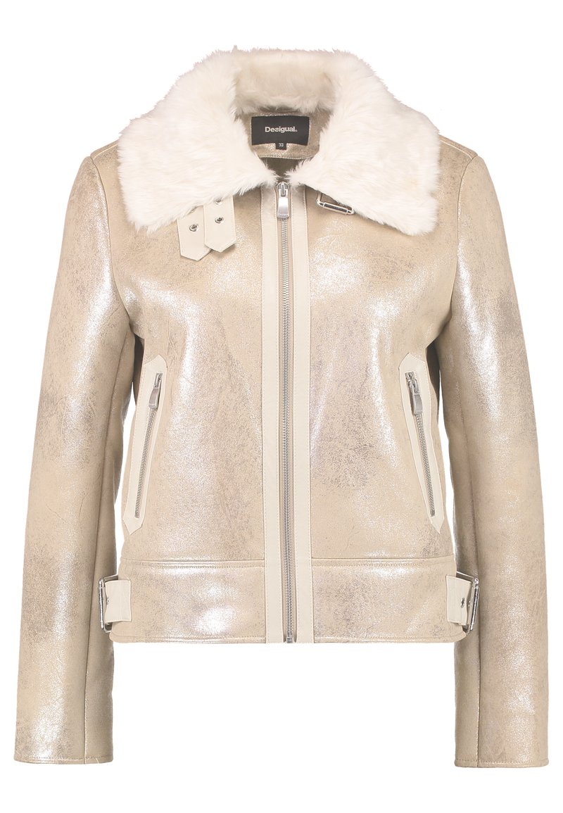 Desigual Winterjas goudkleurig