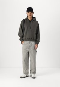 Abercrombie & Fitch CROPPED VINTAGE  - Sweatshirt com capuz - chimera acid wash