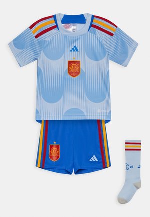 SPAIN FEF AWAY MINIKIT UNISEX SET - Sport T-shirt - top glow blue/glory blue bottom glory blue