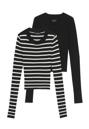 2 PACK - Pullover - black / off-white