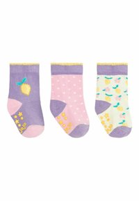 JoJo Maman Bébé - 3 PACK FRUIT - Socken - lilac purple lemon Thumbnail-Bild 1