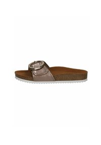 Papucsszandálok - taupe metallic