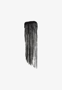 Brosse à cheveux noire avec de longues et fines poils, dotée d'un manche texturé et d'une forme rectangulaire. Design simple et minimaliste sur fond blanc.