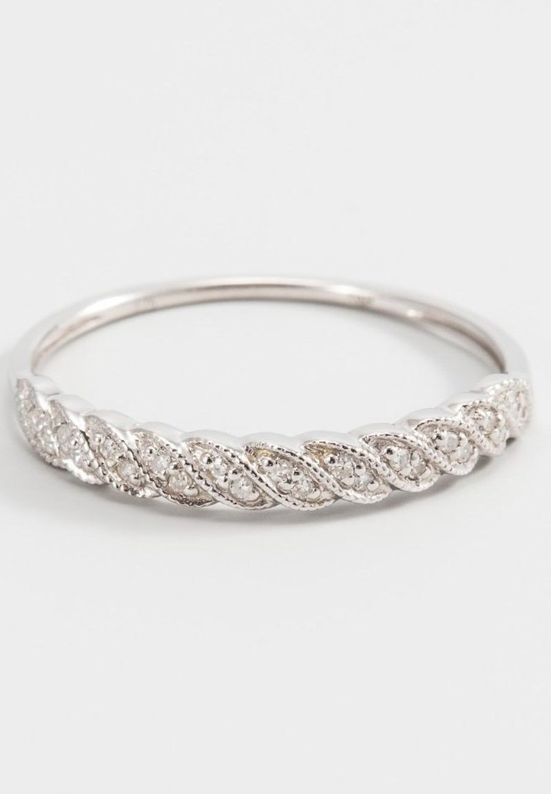 Damen Halsketten | Mes Bijoux RING 9K WHITE GOLD DIAMOND 0,07CT/22 Ring silver/silberfarben - ZE63792 Damen Halsketten | Mes Bijoux RING 9K WHITE GOLD DIAMOND 0,07CT/22 Ring silver/silberfarben - ZE63792