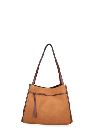 SHOULDER - Shopping bag - cognac