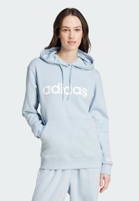adidas Sportswear ESSENTIALS LINEAR - Mikina s kapucňou - blue