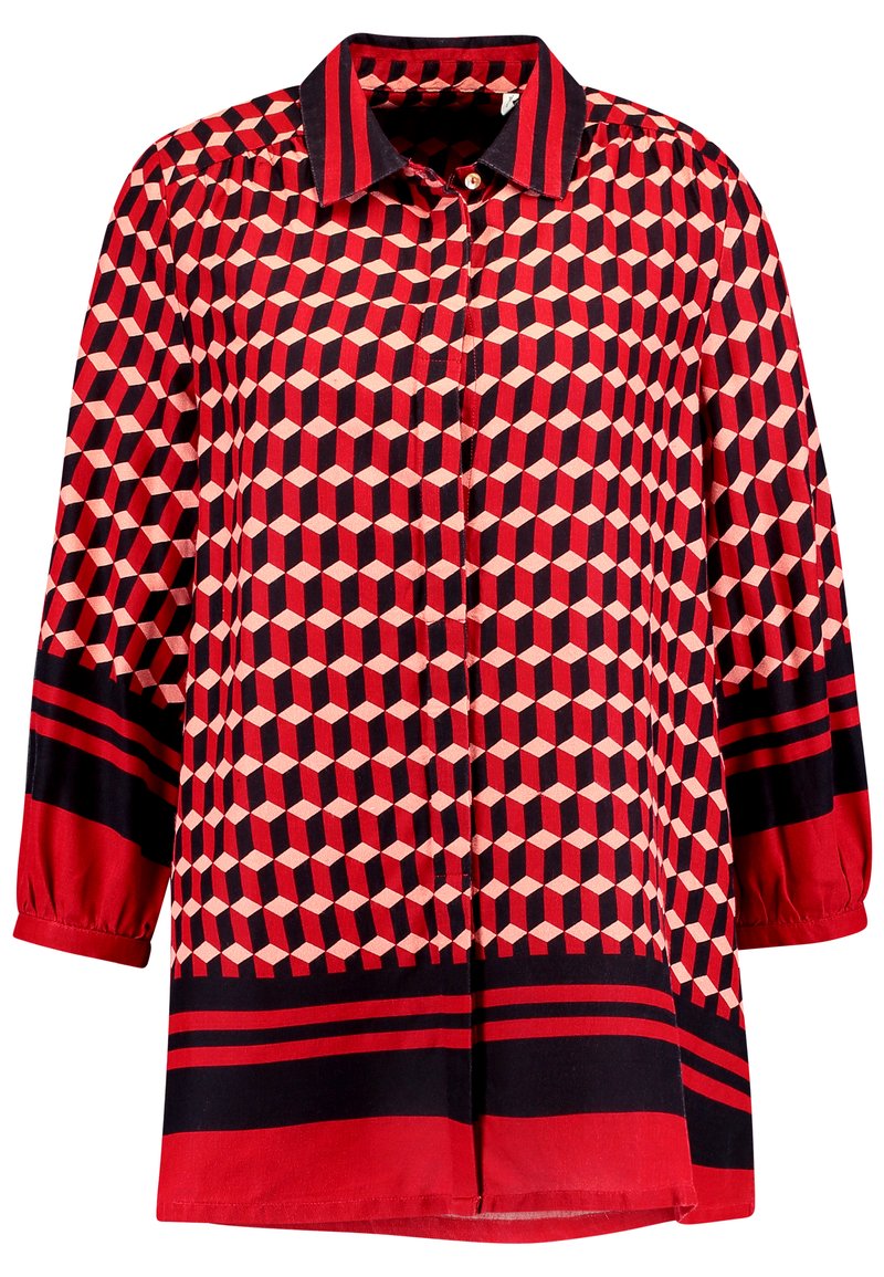 Queen Mum Overhemdblouse rood