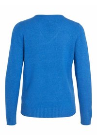 VILA Stickad tröja - lapis blue