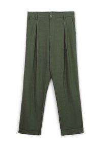 TASCHE ALLA FRANCESE MISTO - Pantaloni - verde militare scuro