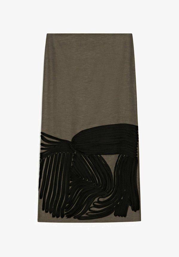 Pencil skirt - khaki2