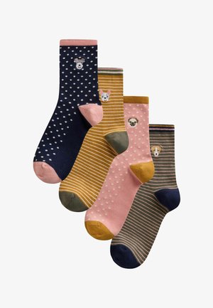 Next, EMBROIDERED MOTIF STRIPE ANKLE SOCKS 4 PACK - Socken - novelty dogs