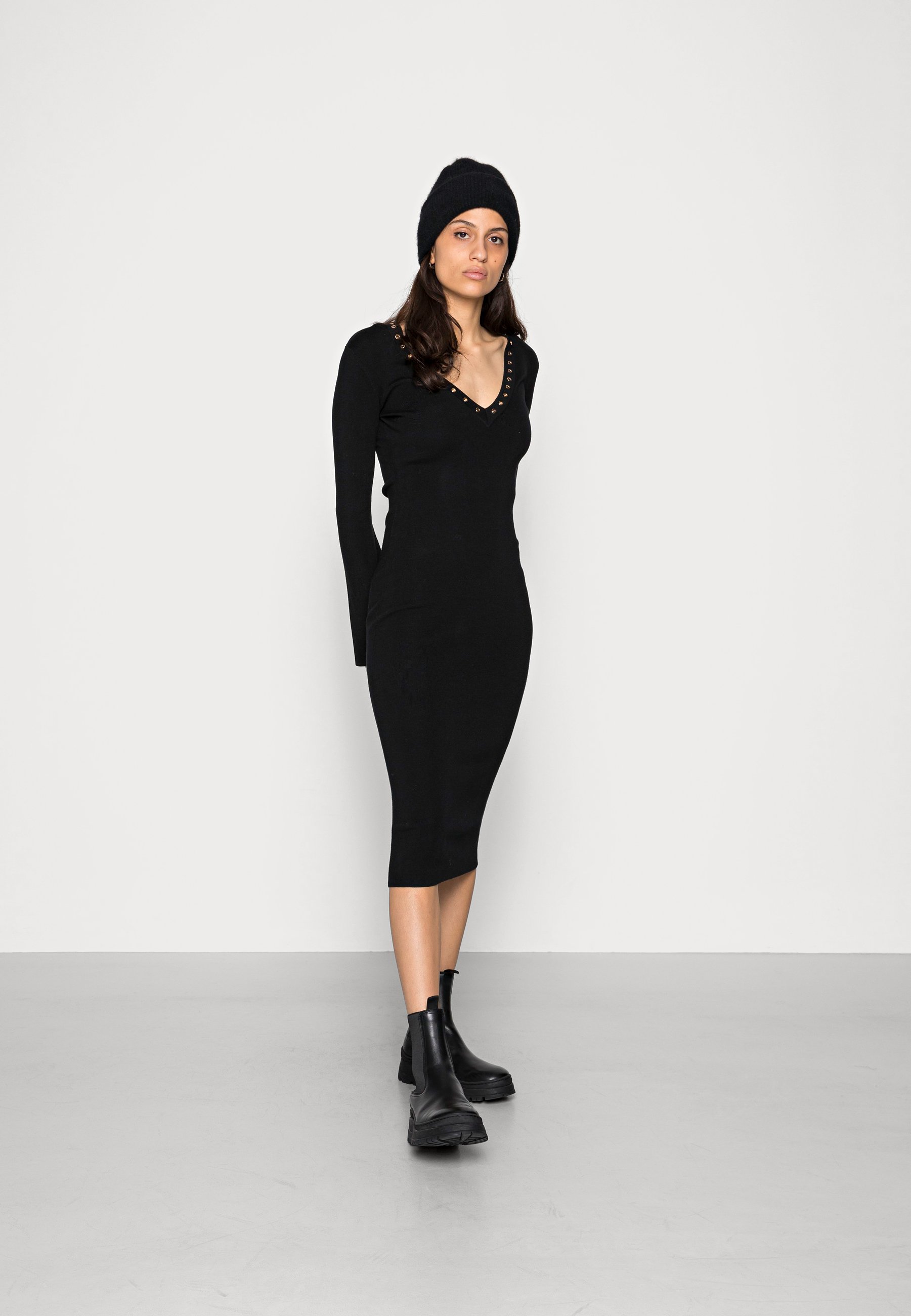 Liu Jo Jeans ABITO MAGLIA - Abito in maglia - nero - Zalando