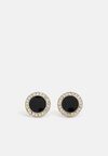 INLAY STUD - Naušnice - black/gold-coloured