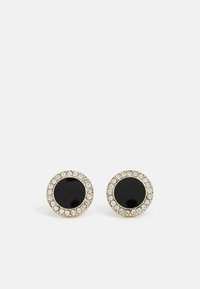 INLAY STUD - Naušnice - black/gold-coloured