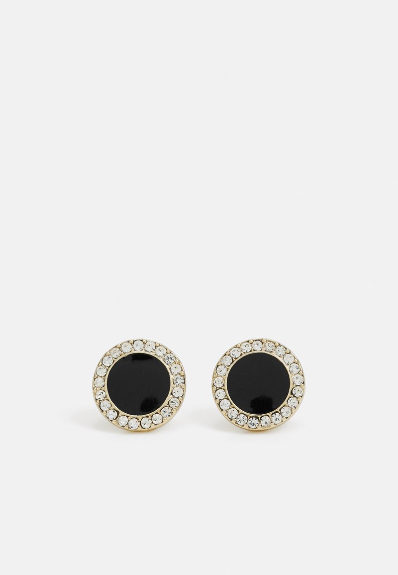 DKNY - INLAY STUD - Pendientes - black/gold-coloured, Ampliar