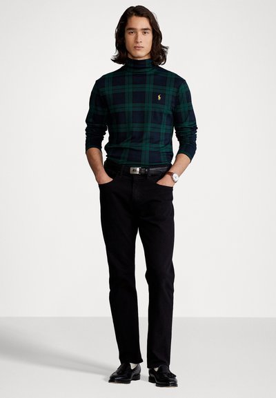 Polo Ralph Lauren PLAID SOFT COTTON ROLL NECK - Bluzka z długim rękawem