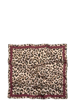 LEOPARD PRINT - Šátek - dark red