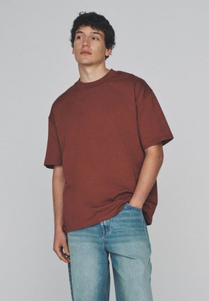THE SET, - 4 PACK HEAVY CREW NECK  - T-Shirt basic - pink tan
