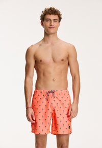 Shiwi REGULAR FIT PALM - Fürdőnadrág - neon orange