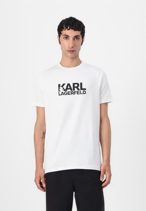 KARL LAGERFELD CREWNECK - T-shirt con stampa - white