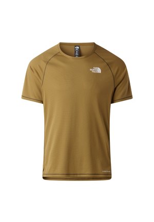 T-shirt med kortærmer til træning i olivengrøn. Fremstillet af åndbart stof med en struktureret finish. Har raglanærmer og logo på fronten.