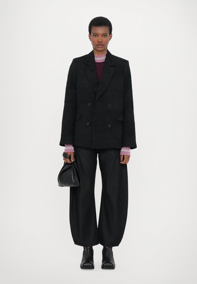 Henrik Vibskov SHADE PANTS - Széles szárú - dark denim