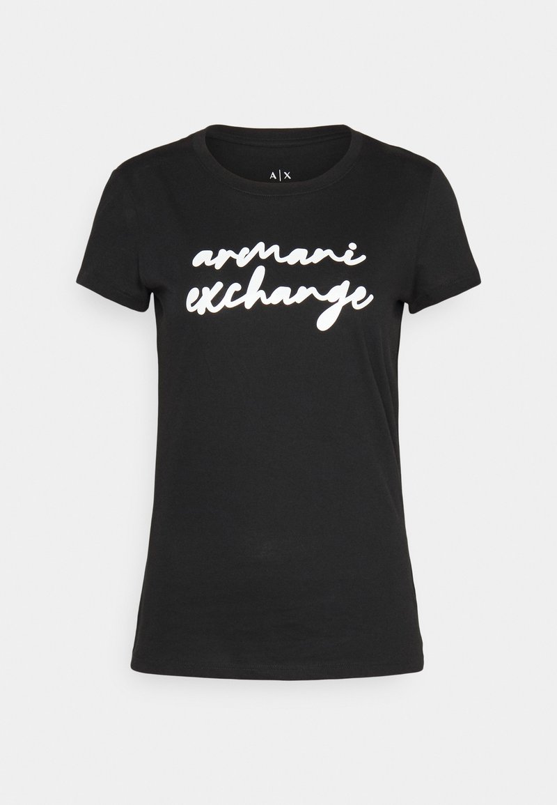 Armani Exchange T-shirt print zwart
