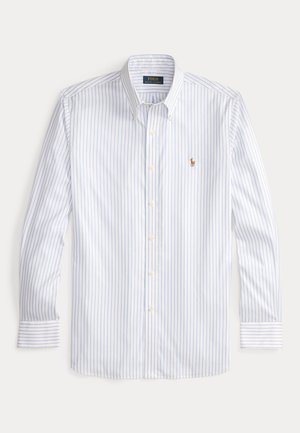 CUSTOM FIT STRIPED PINPOINT OXFORD SHIRT - Πουκάμισο - 7091b white/azure