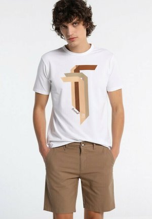 MIT MINI-PRINT GRÖSSE IN ZOLL - Shorts - gedruckt