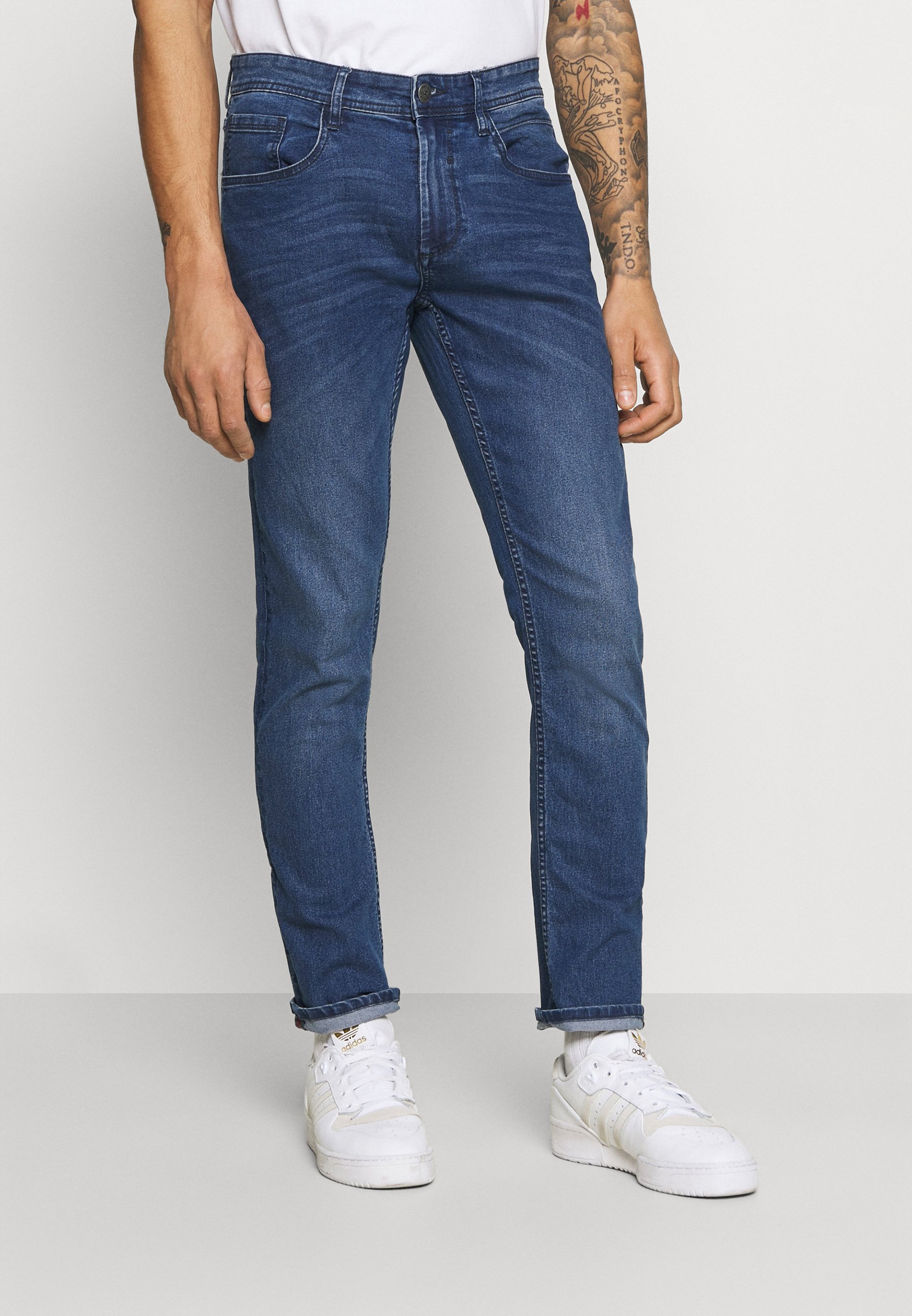 Blend TWISTER - Prigludę džinsai - denim middle blue/mėlynų džinsų -  Zalando.lt