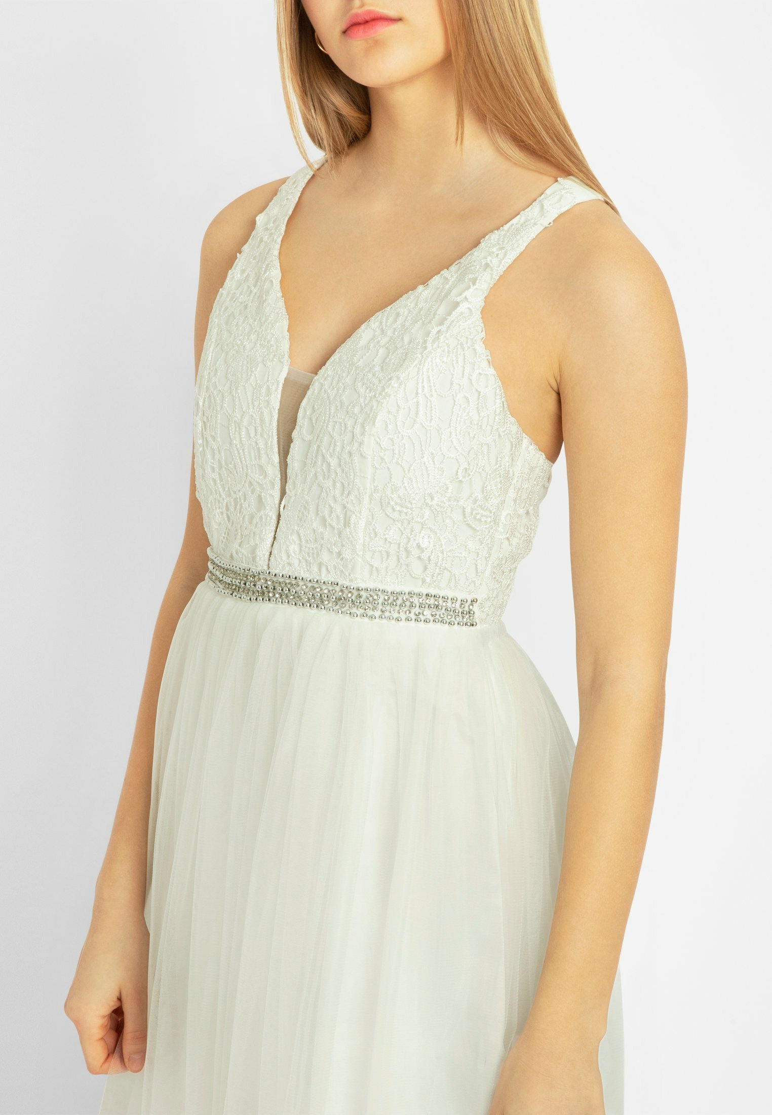 zalando robe cocktail blanche
