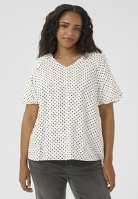 Kaffe Curve GINA  - Blouse - chalk black dot