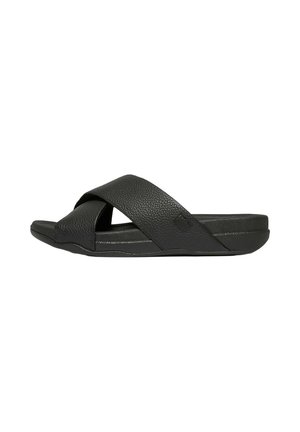 SURFER TUMBLED - CROSS - Muiltjes - black