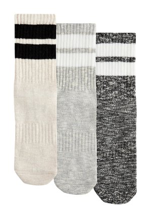 Next STRIPE CUSHION 3 PACK WITH ARCH SUPPORT - REGULAR FIT - Sokken - black grey