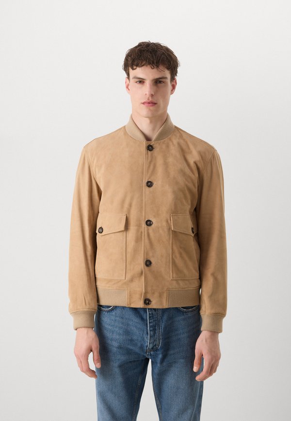 MELOT - Leather jacket - light beige2