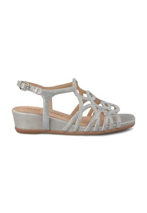 Sandali con zeppa - plateado