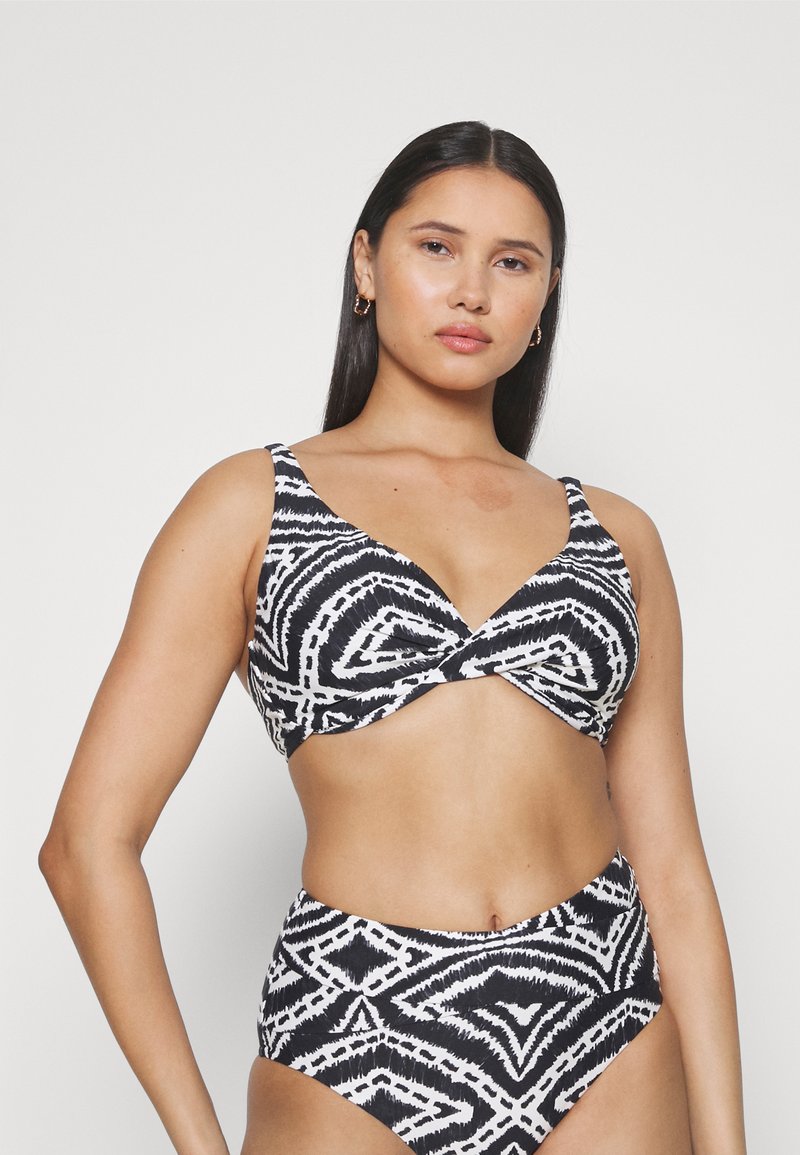 Seafolly ZANZIBAR WRAP FRONT CUP BRA Bikini top black Zalando.co.uk