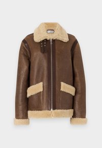 MANTEAU - Leather jacket - marron