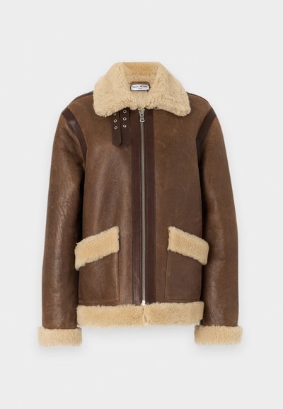 Paul & Joe MANTEAU - Leather jacket - marron