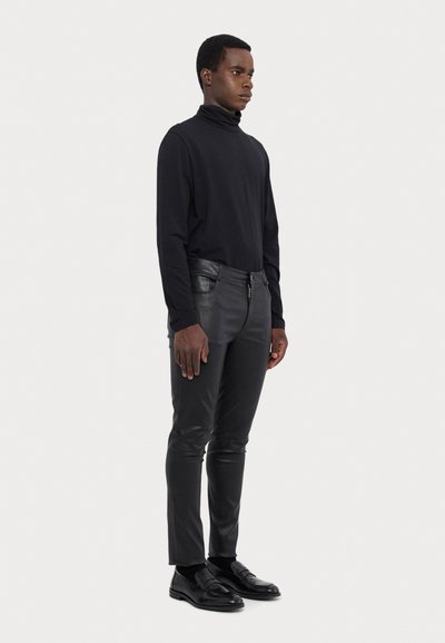 STUDIO ID LIAM TROUSER - Lederhose - black