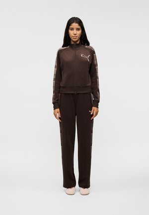 Puma, TARTAN TRACK JACKET - Μπουφάν προπόνησης - chocolate fondue