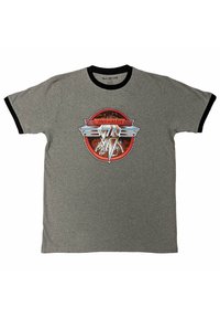Paradiso Clothing CIRCLE BAND LOGO RINGER - Print T-shirt - grey