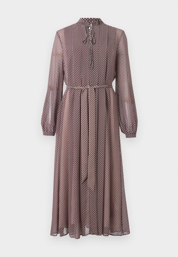 RUFFLE PLEAT BELTED LONG DRESS - Day dress2