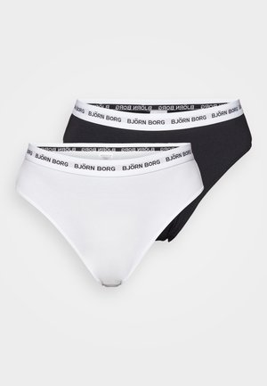 CORE LOGO BRIEF 2 PACK - Slip - black/white